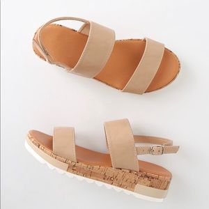 Cork Platform Sandals